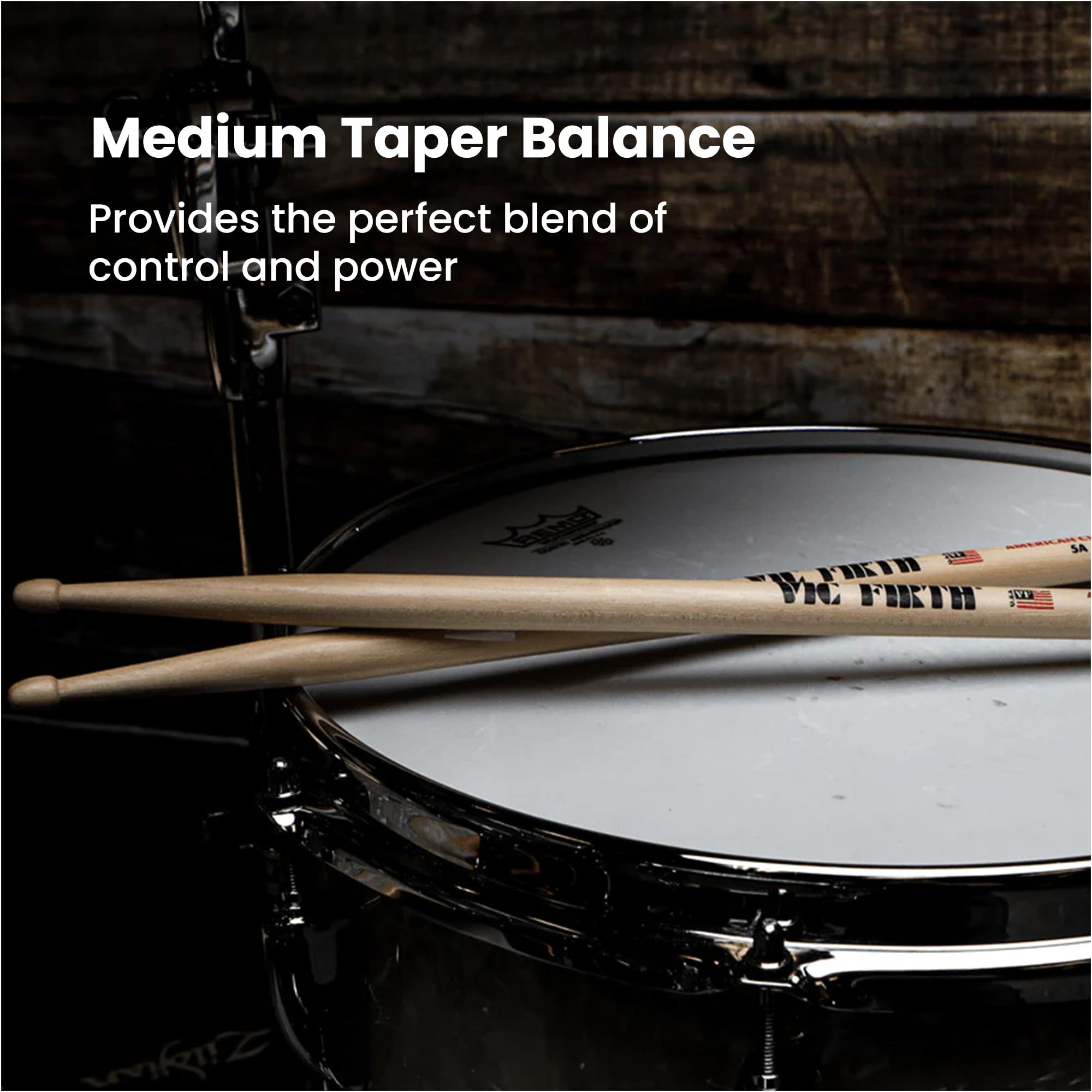 Vic Firth P5A.3-5A.1 American Classic Wood Tip Drumsticks (Pack of